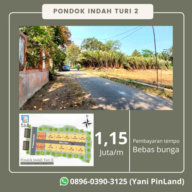 dijual tanah kenaruhan donokerto turi