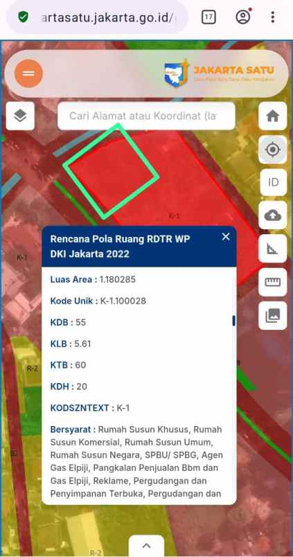 dijual tanah lokasi permata hijau raya jakarta selatan