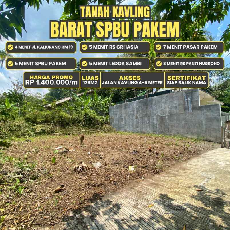 dijual tanah pandanpuro hargobinangun