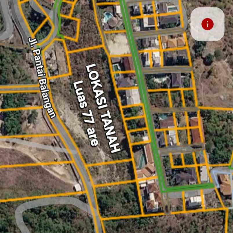 dijual tanah pantai balangan