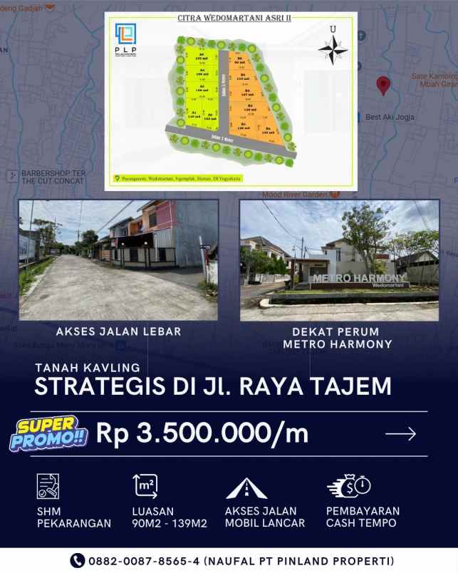 dijual tanah pucanganom wedomartani