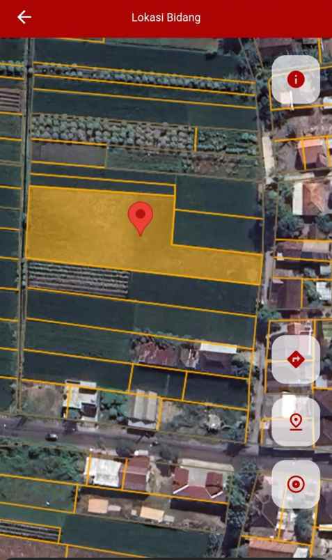 dijual tanah sawah produksi