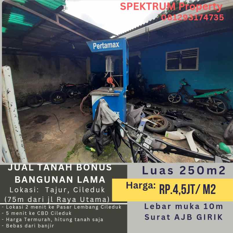 dijual tanah tajur ciledug