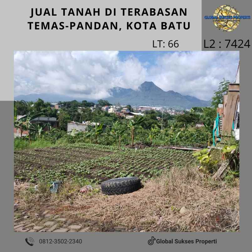 dijual tanah terabasan temas pandan