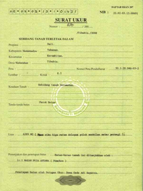 dijual tanah tibubiu