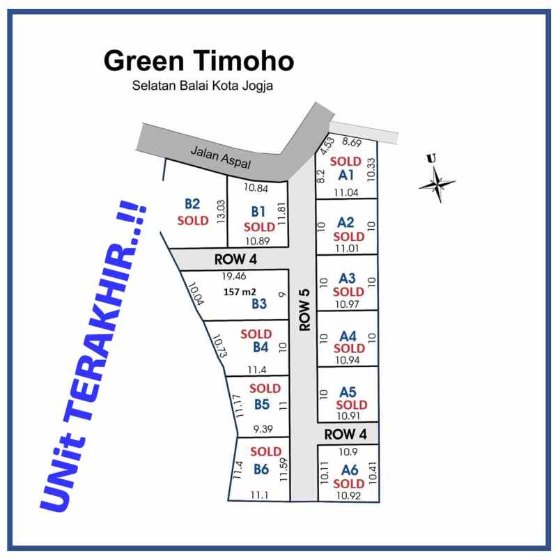 dijual tanah timoho