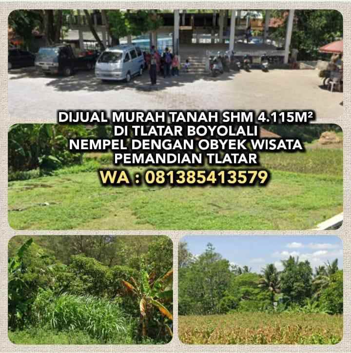 dijual tanah tlatar boyolali jawa tengah