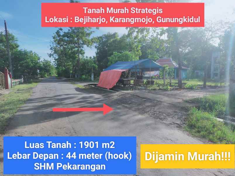 dijual tanah wonosari