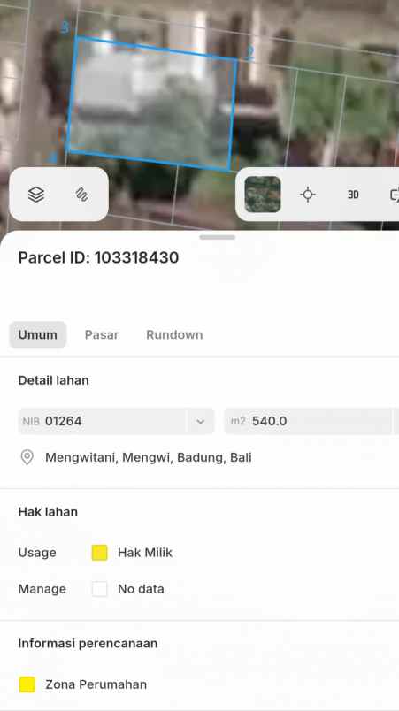 disewakan tanah bringkit