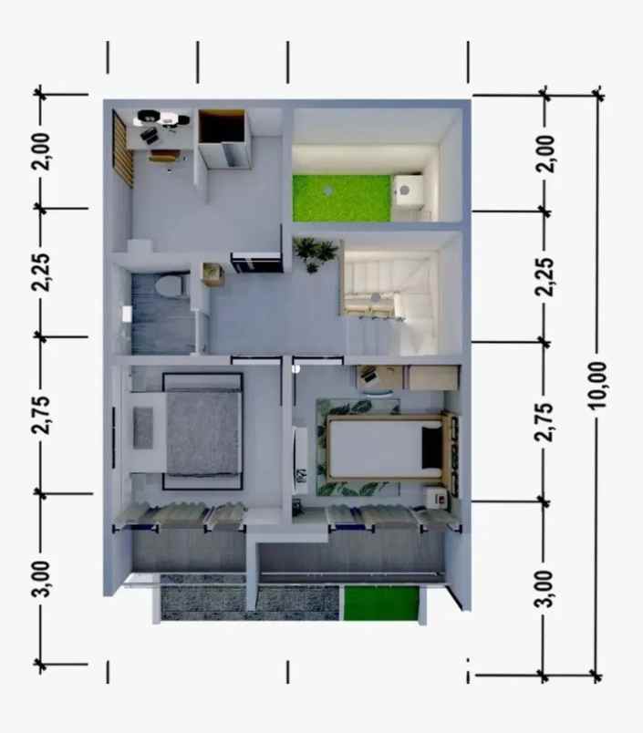 grand alifia kota bogor rumah 2 lantai