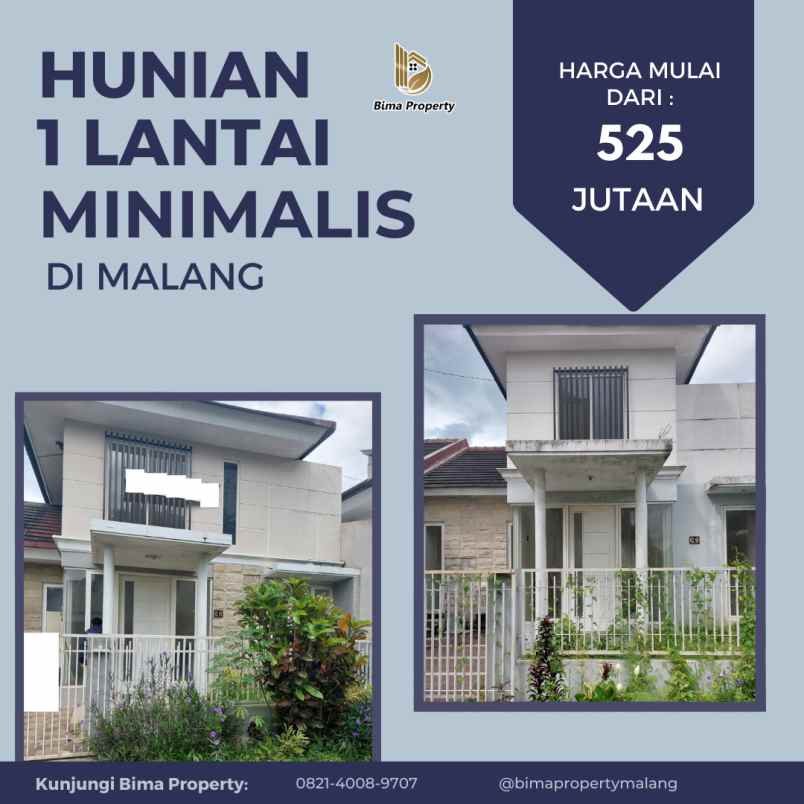 hunian minimalis 1 lantai di malang