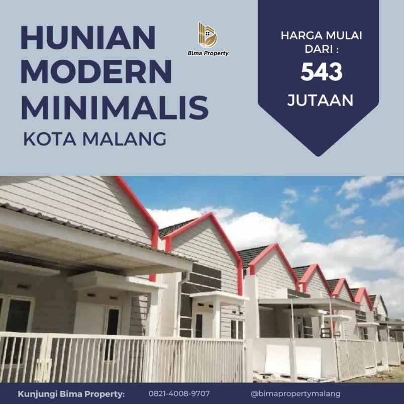 hunian modern minimalis dekat area kampus