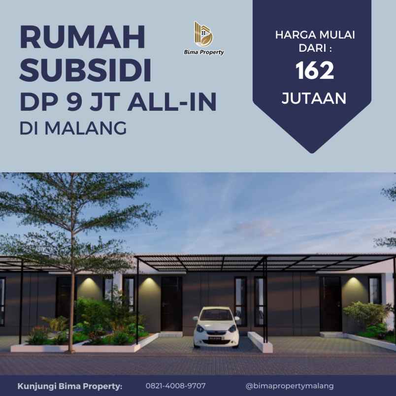 hunian subsidi dp 9 jt all in malang