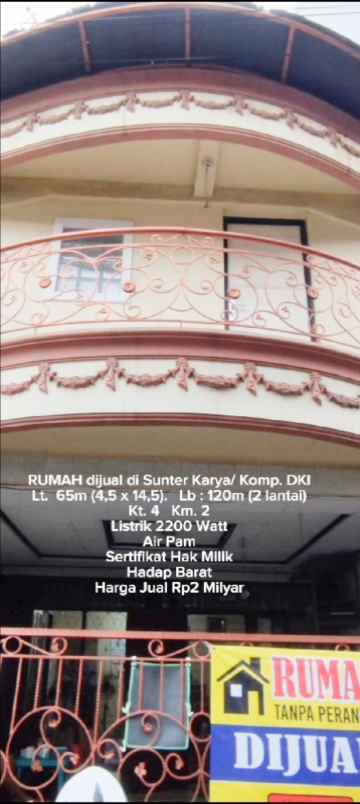 jual rumah sunter karya