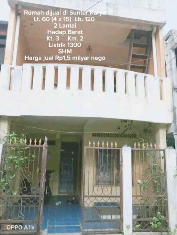 jual rumah sunter karya