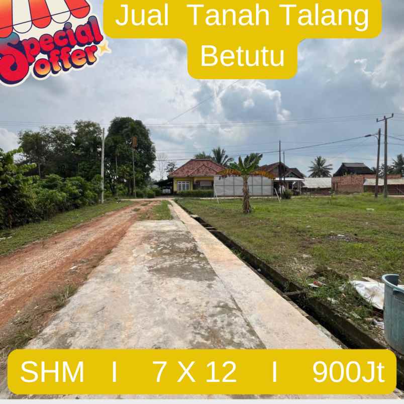 jual tanah talang betutu