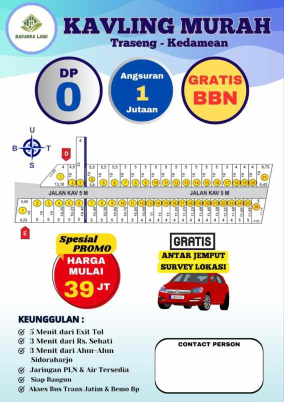 kavling murah nol dp di barakka land