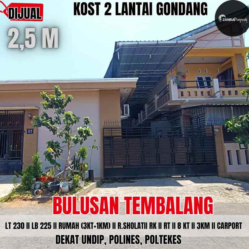 kost di area tembalang lt 230