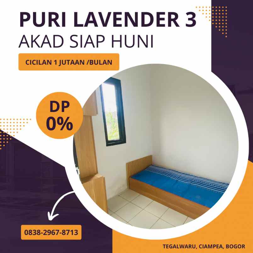 kpr rumah murah di selatan jakarta puri lavender bogor