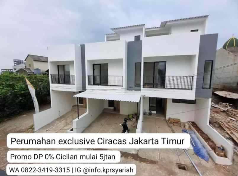 perumahan 2 lantai tanpa dp ciracas jakarta timur