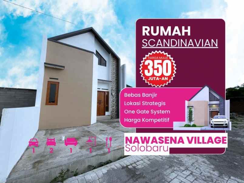 perumahan komersil 2kt 1km di kudu baki sukoharjo