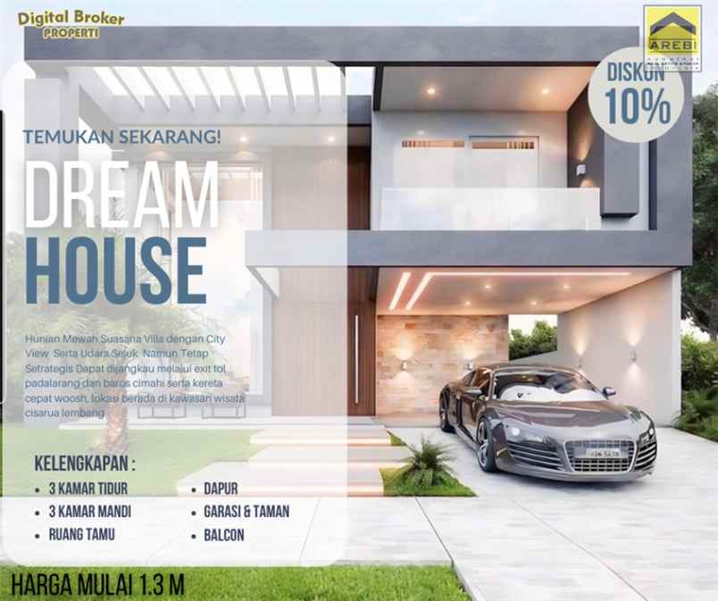 promo rumah murah mewah villa city view lembang