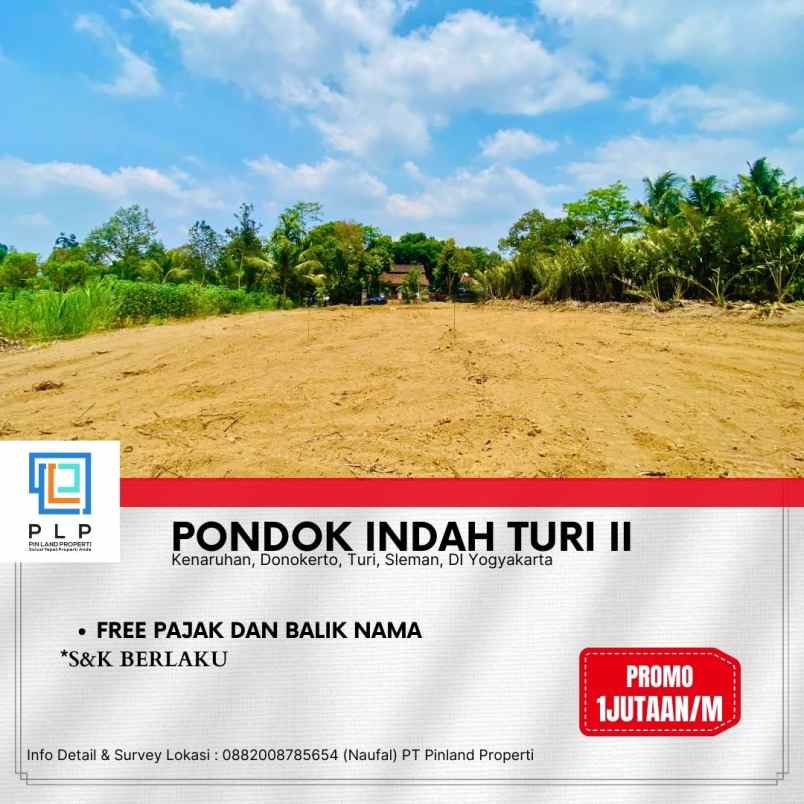 promo tanah kavling 1jutaan selatan kecamatan turi