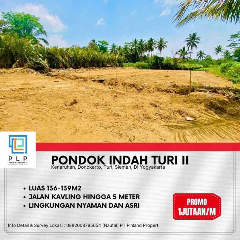 promo tanah kavling 1jutaan selatan kecamatan turi