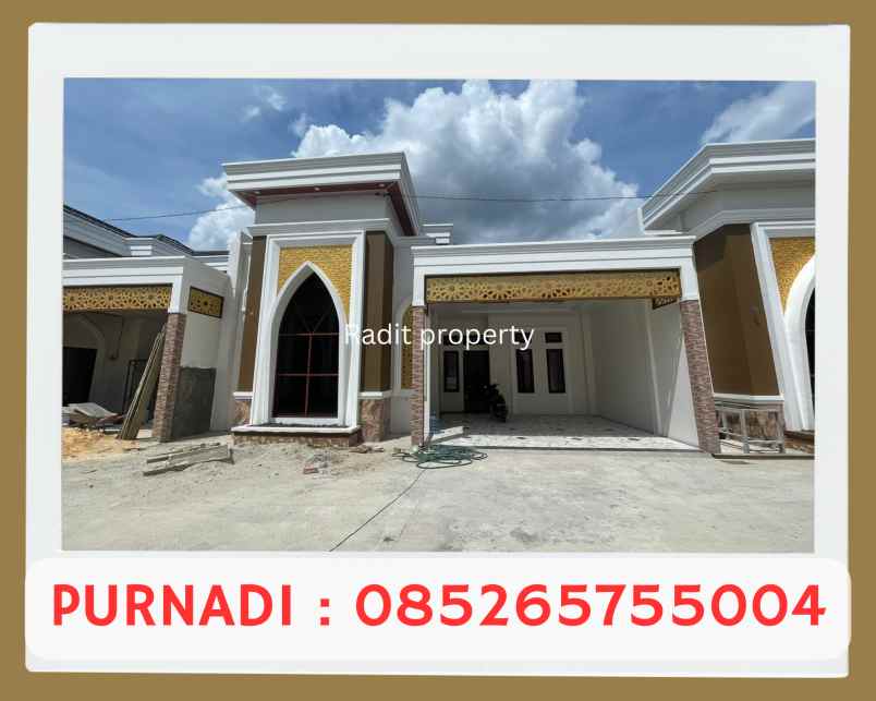 rumah bernuansa timur tengah di kota pekanbaru