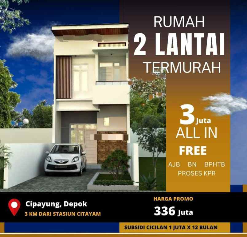 rumah cicilan cuma 500rb s d 1 jutaan di depok