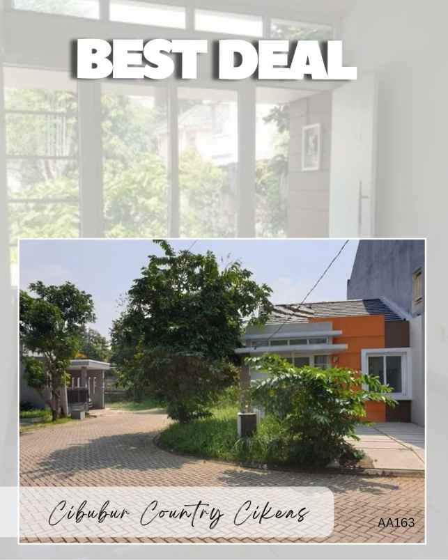 rumah dijual rumah hook di cibubur country
