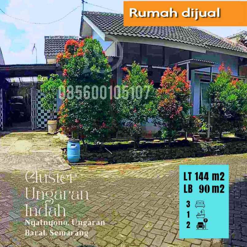 rumah dijual siap huni perumahan cluster ungaran indah