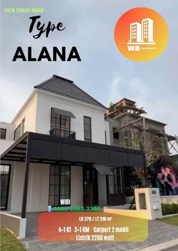 rumah dijual tembalang type alana cluster citragrand