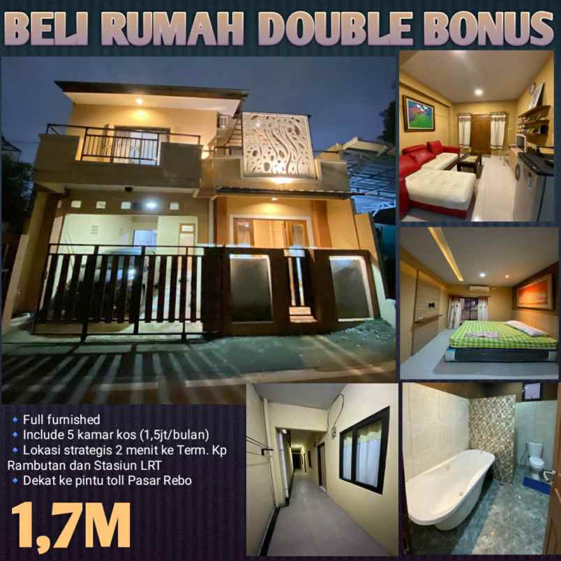 rumah full furnished di cipayung jaktim riska