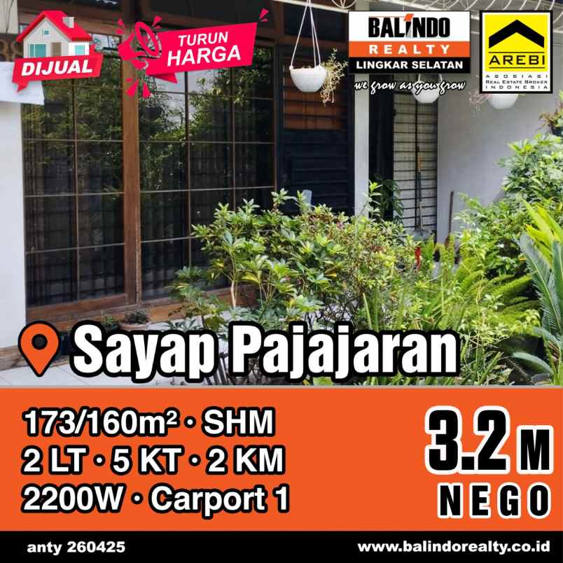 rumah jarang ada di sayap pajajaran