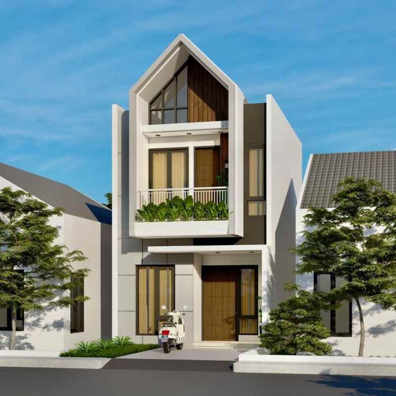 rumah konsep scandinavian all in biaya kpr