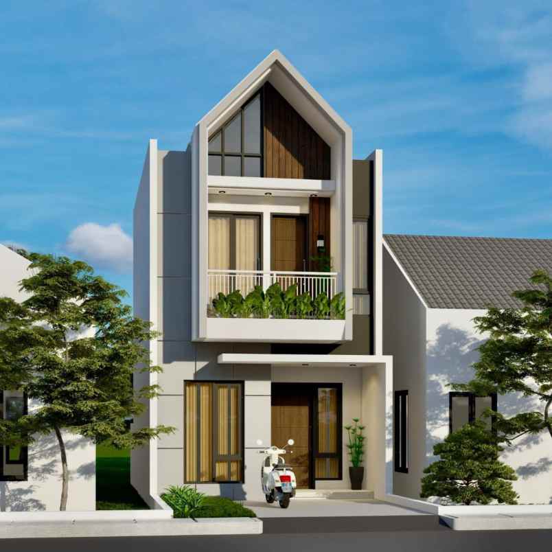 rumah konsep scandinavian all in biaya kpr