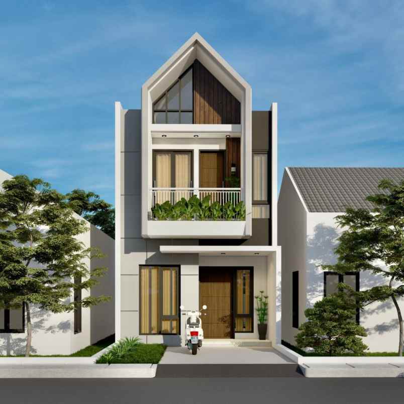 rumah konsep scandinavian all in biaya kpr