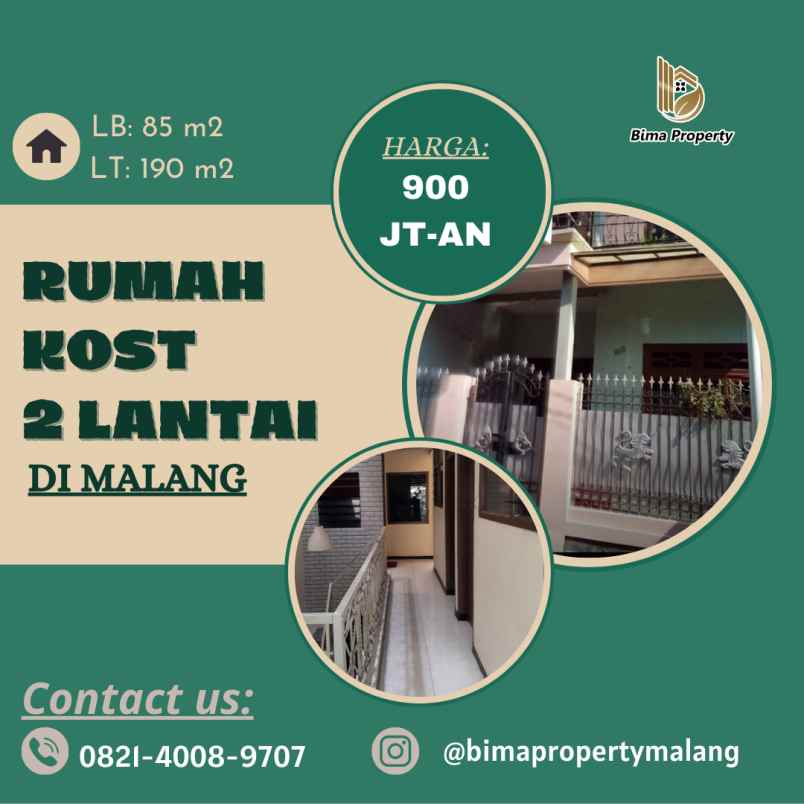 rumah kost kawasan blimbing malang