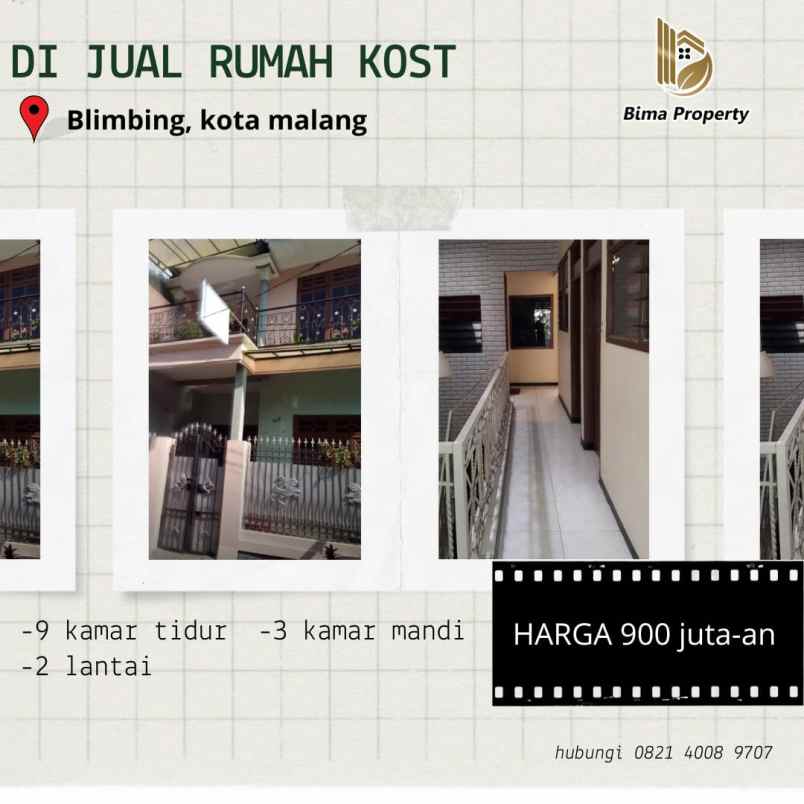 rumah kost strategis kota malang