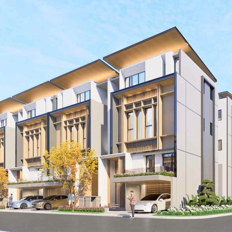 rumah mewah 3 lantai di pacific garden puri