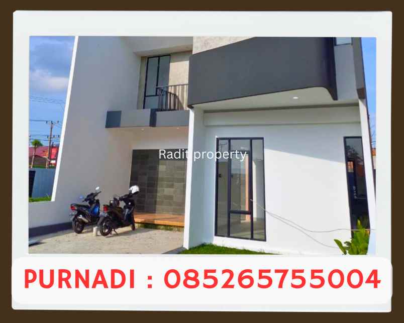 rumah mewah model unik type 120 di jalan bakti