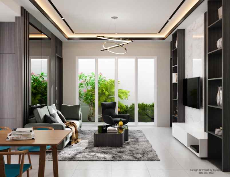 rumah mewah modern free design komplek pemda pekanbaru