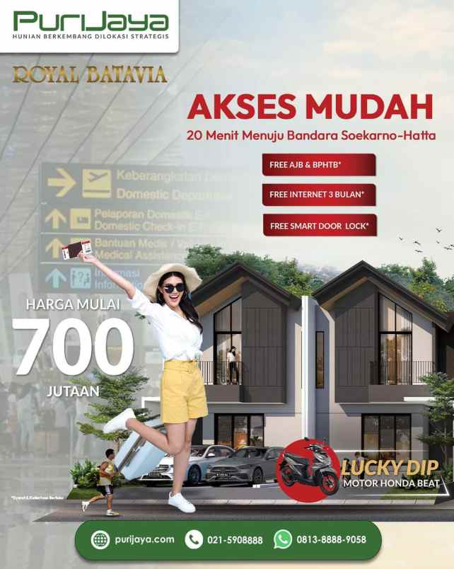 rumah mewah murah royal batavia cluster blossom