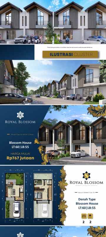 rumah mewah murah royal batavia cluster blossom