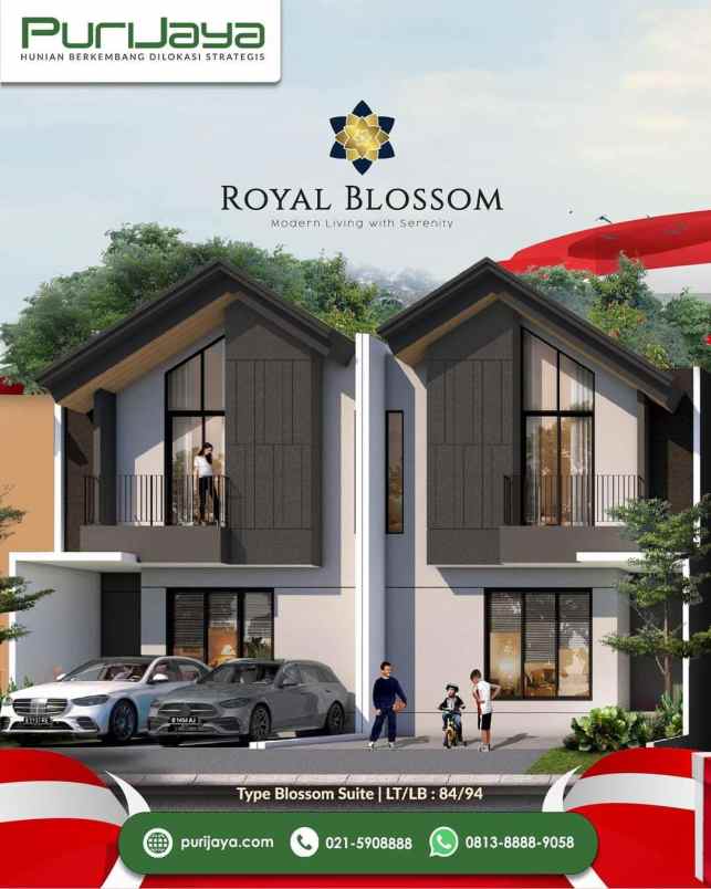 rumah mewah murah royal batavia cluster blossom