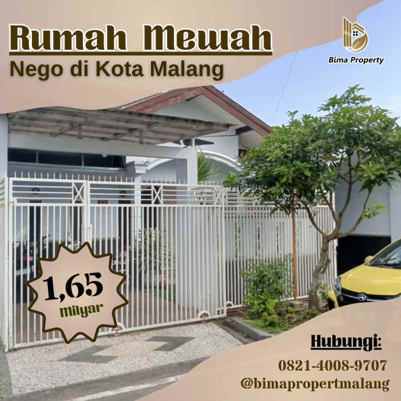 rumah mewah shm nego di kota malang