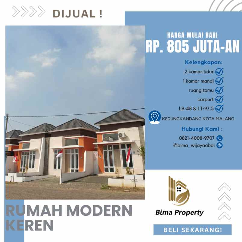 rumah minimalis keren kota malang