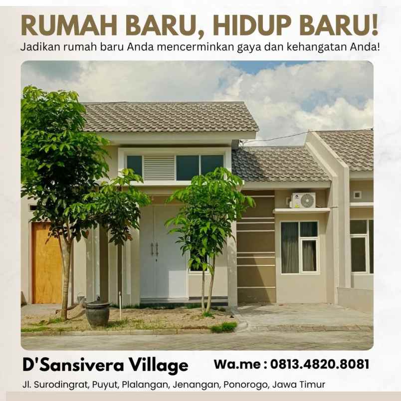 rumah minimalis syariah satu lantai di ponorogo