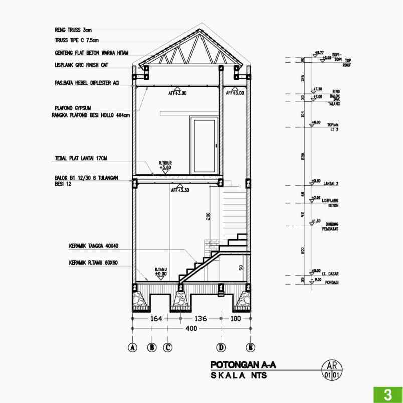 rumah murah 2 lantai di cilangkap tapos depok